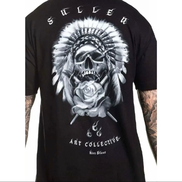 Sullen Men's T-shirt SILVER CHIEF Tattoos Urban Design Premium Quality - Picture 3 of 16